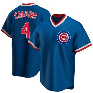 Men's Chicago Cubs Alexander Canario Replica Royal Road Cooperstown Collection Jersey