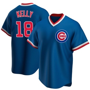 Men's Chicago Cubs Carson Kelly Replica Royal Road Cooperstown Collection Jersey