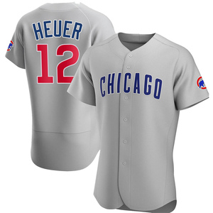 Men's Chicago Cubs Codi Heuer Authentic Gray Road Jersey