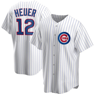 Men's Chicago Cubs Codi Heuer Replica White Home Jersey