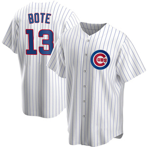 Chicago Cubs David Bote 13 Gray M Med Medium Shirt Majestic