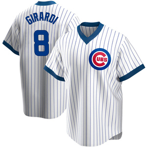 Men's Chicago Cubs Joe Girardi Replica White Home Cooperstown Collection Jersey