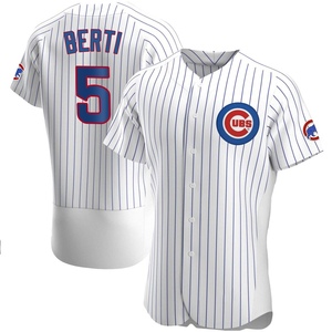 Men's Chicago Cubs Jon Berti Authentic White Home Jersey