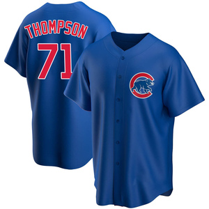 Keegan Thompson Chicago Cubs Men's Royal Backer Long Sleeve T-Shirt 