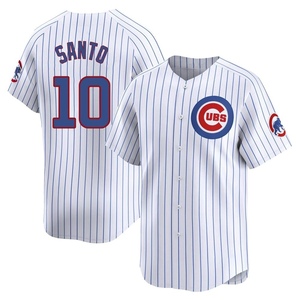 Men's Chicago Cubs Ron Santo Limited White Home Jersey