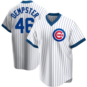 Men's Chicago Cubs Ryan Dempster Replica White Home Cooperstown Collection Jersey