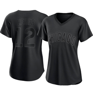 Women's Chicago Cubs Codi Heuer Authentic Black Pitch Fashion Jersey