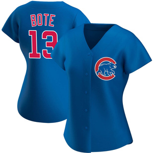 Chicago Cubs David Bote 13 Gray M Med Medium Shirt Majestic