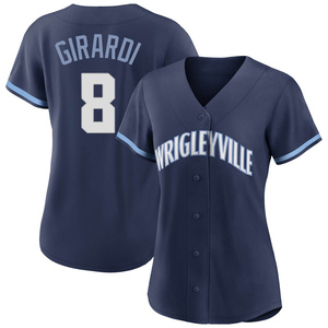 Women's Chicago Cubs Joe Girardi Authentic Navy 2021 City Connect Jersey