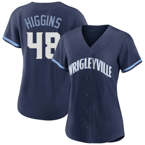 Women's Chicago Cubs P.J. Higgins Authentic Navy 2021 City Connect Jersey