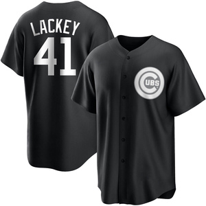 Youth Chicago Cubs John Lackey Replica White Black/ Jersey