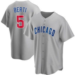 Youth Chicago Cubs Jon Berti Replica Gray Road Jersey